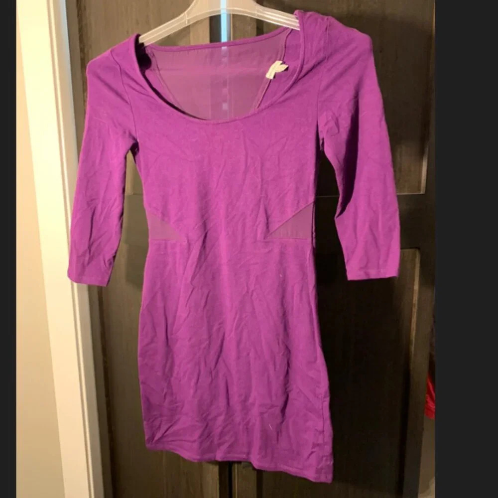 American Eagle Outfitters purple bodycon dress